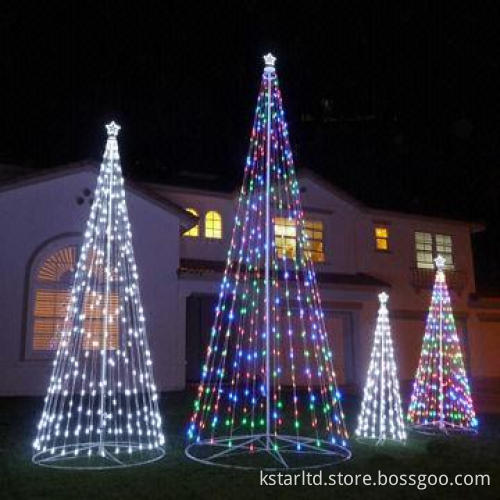 Multicolor LED Christmas Tree Light, 5 Meters High, with Controller for Outdoor and Indoor Use
